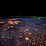 Nederland met Aurora - foto Andre Kuipers