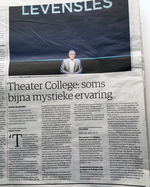 NRC artikel Theatercolleges
